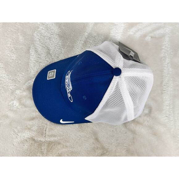 Nike Golf Mesh Back Cap II Hat (889302-424) Fitted Unisex Sz M/L Blue Dekalb - Picture 3 of 8